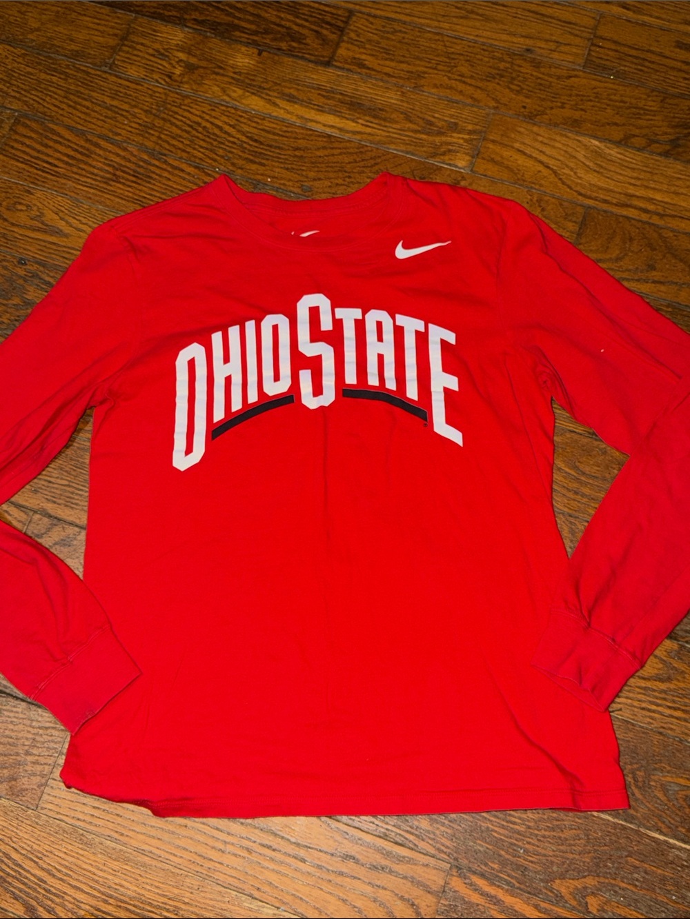 Nike Red Ohio State Long Sleeve Tee